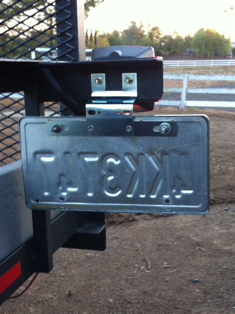 trailer license plate bracket metal|utility trailer license plate holder.